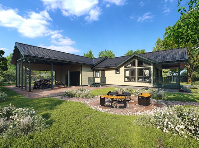 Баня-гараж в Талдоме